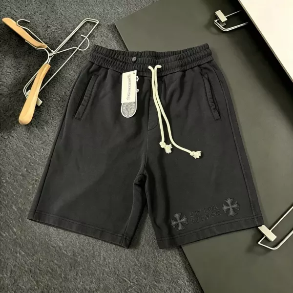 크롬하츠 빈티지 워싱 자수 패치 쇼츠