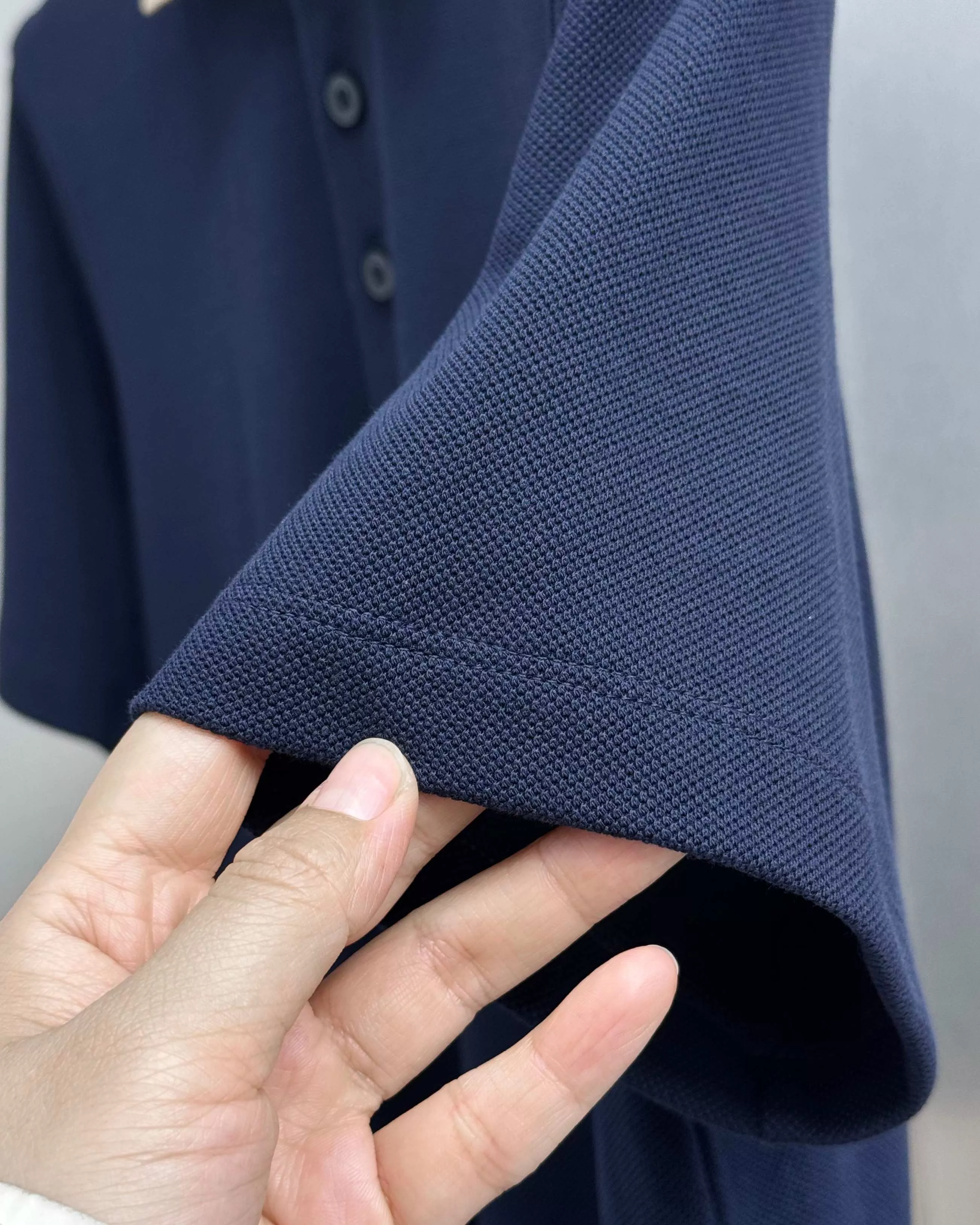 버버리 체크 칼라 반소매 폴로 상의 상세 이미지 8