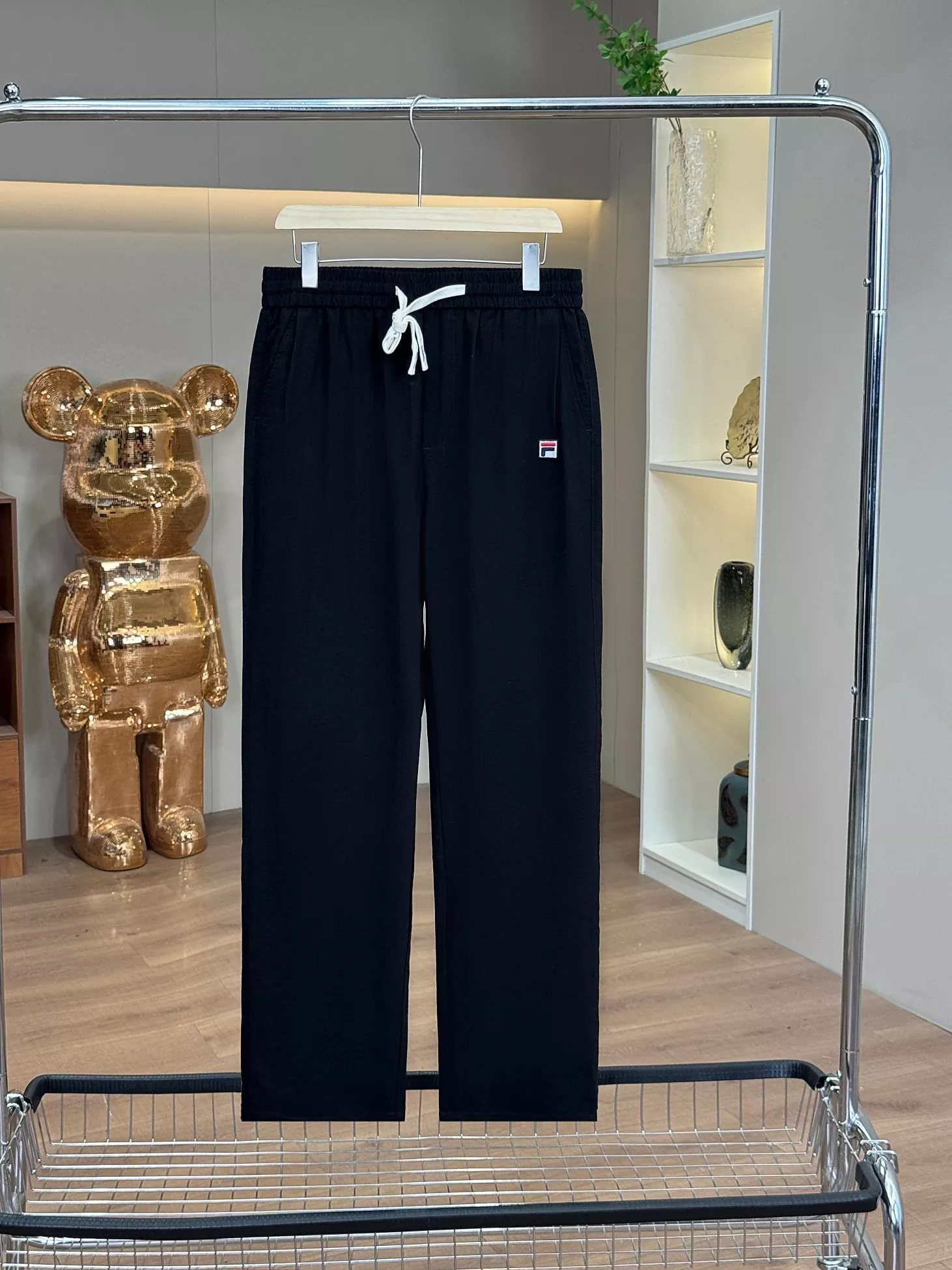 휠라 린넨 무드의 남성용 밴딩 팬츠 상세 이미지 4