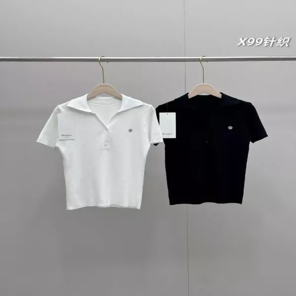 룰루레몬 아이스실크 폴로 니트 상의