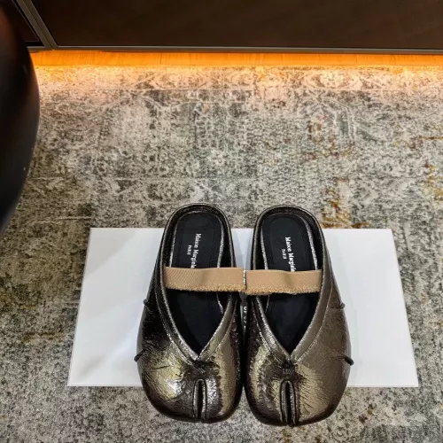 메종마르지엘라 타비 디테일 가죽 뮬