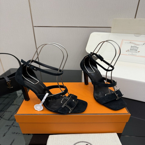 에르메스 켈리 버클 포인트 스트랩 샌들