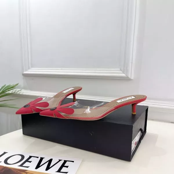 알라이아 블룸 플라워 포인트 캣힐 뮬