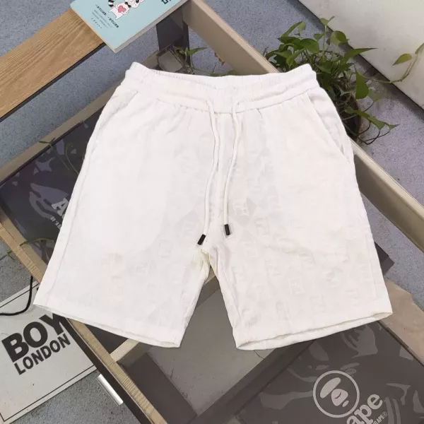 펜디 로고 자카드 코튼 쇼츠