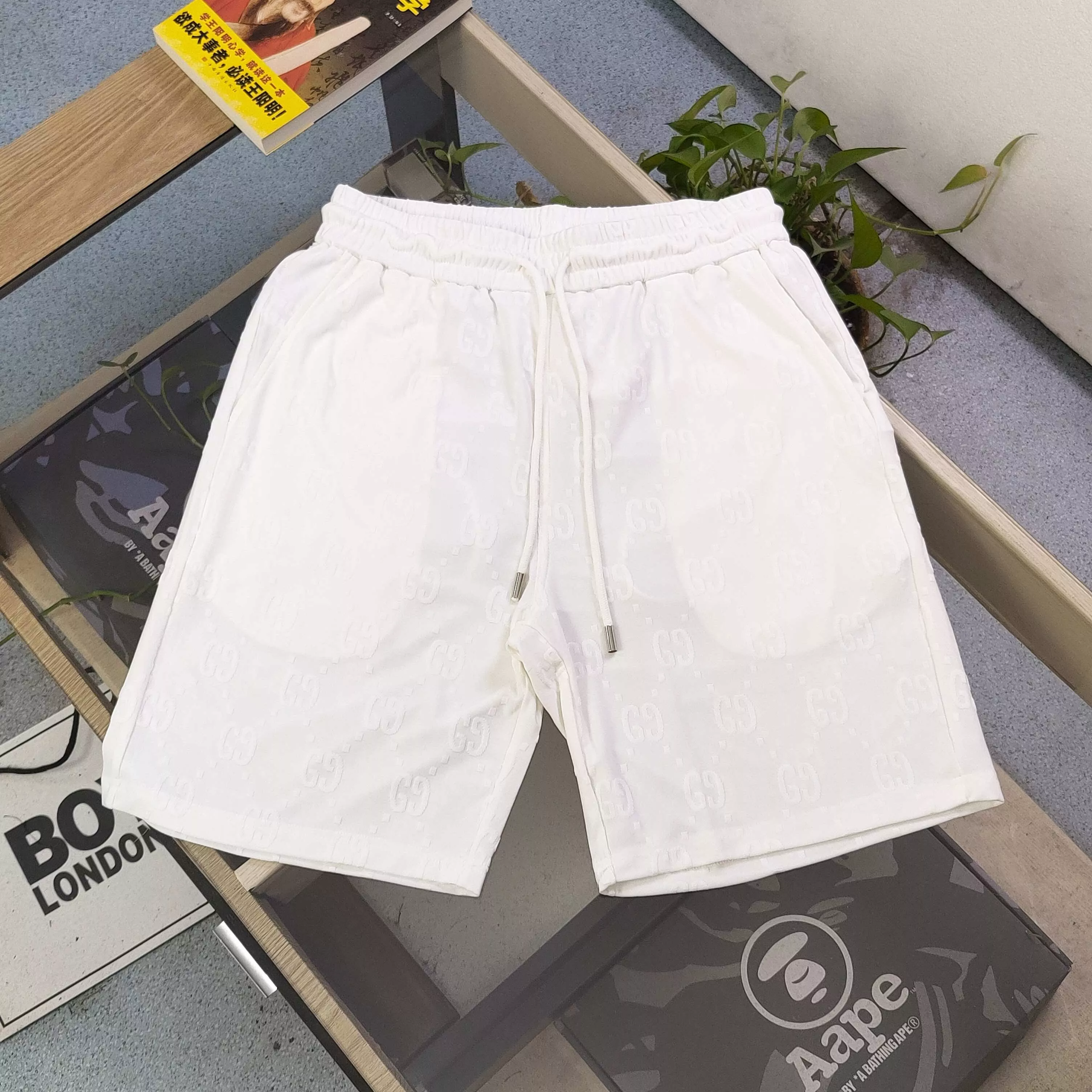 구찌 더블 G 자카드 코튼 쇼츠 상세 이미지 1