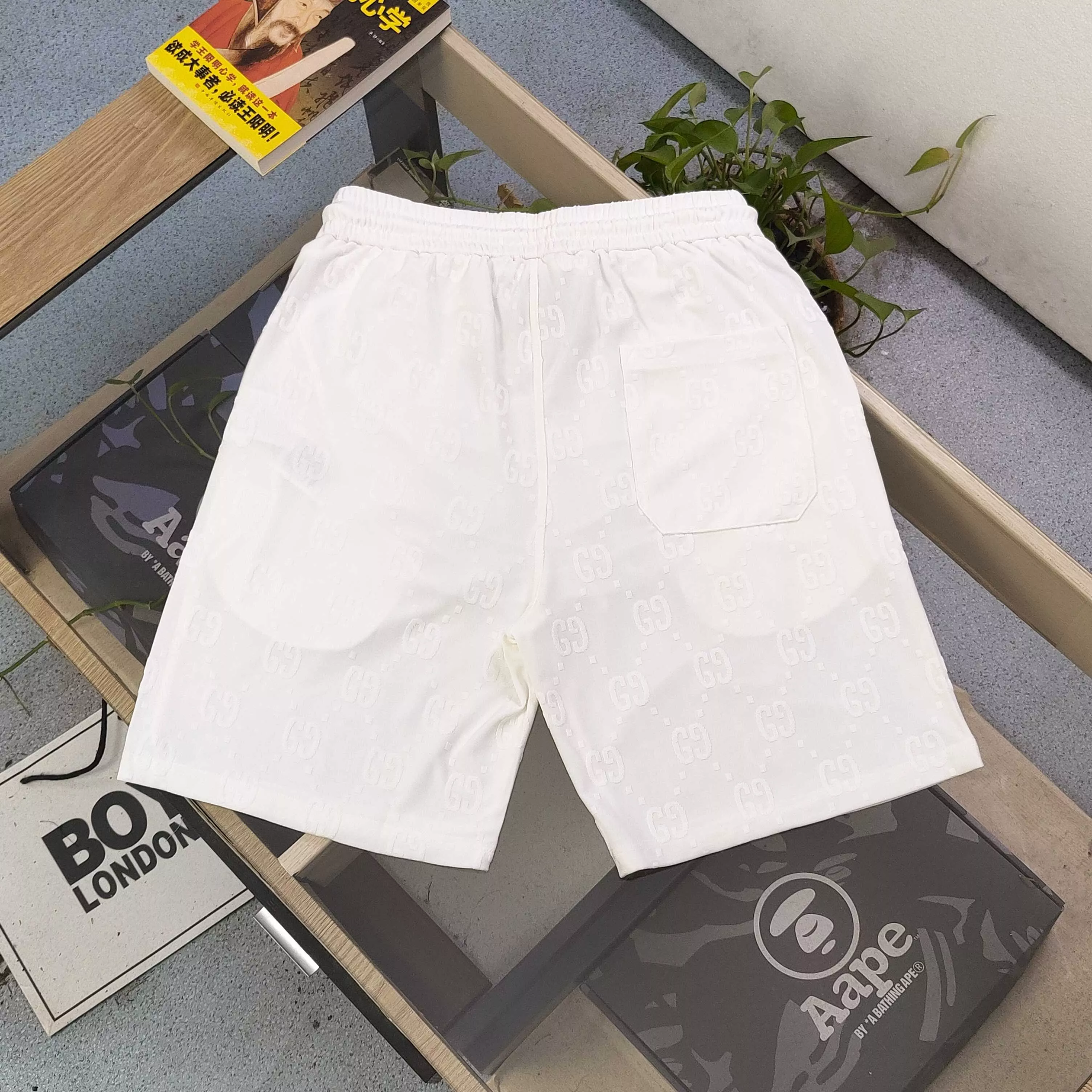 구찌 더블 G 자카드 코튼 쇼츠 상세 이미지 3