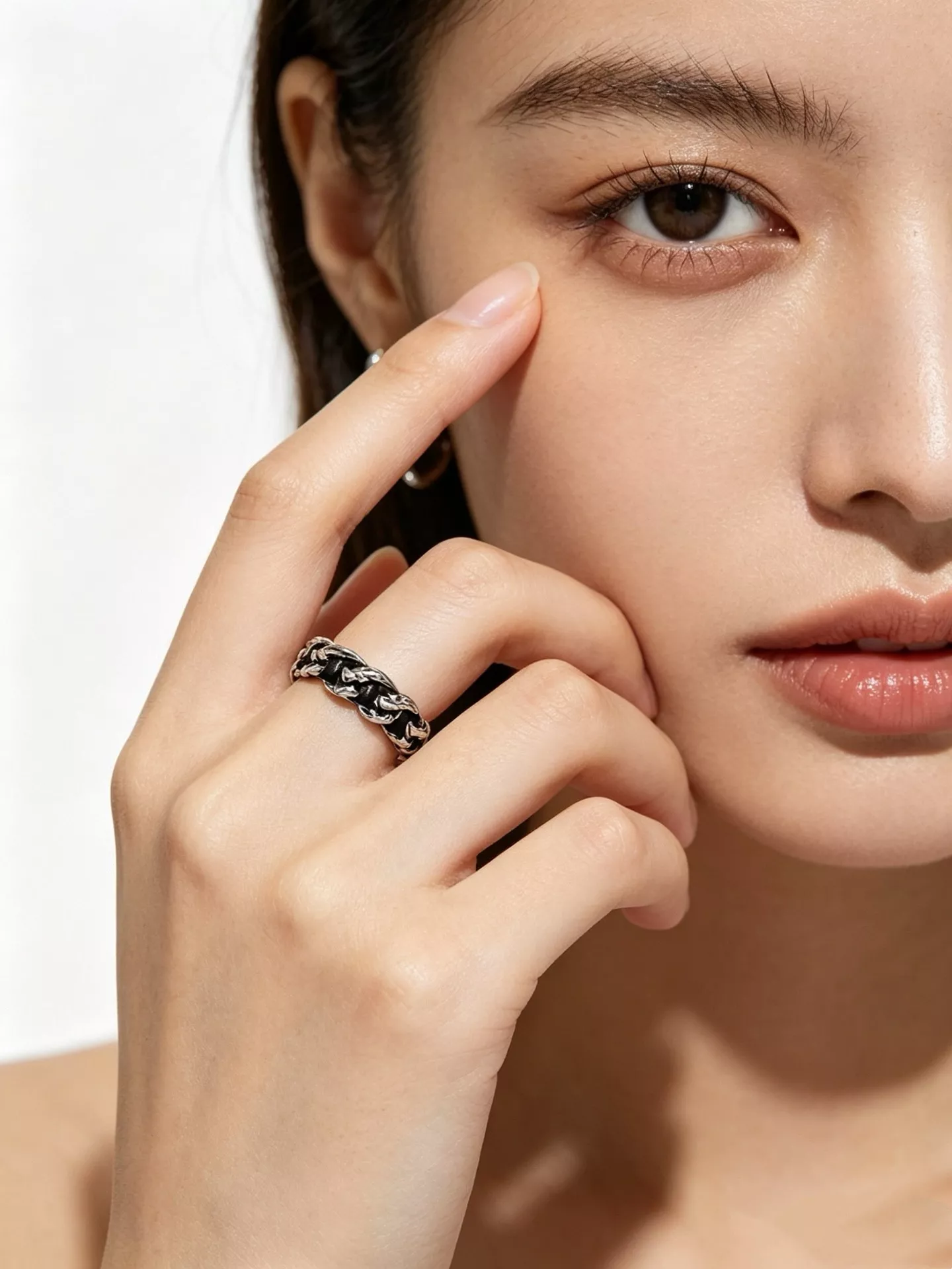 크롬하츠 입체 멀티 크로스 링 상세 이미지 7