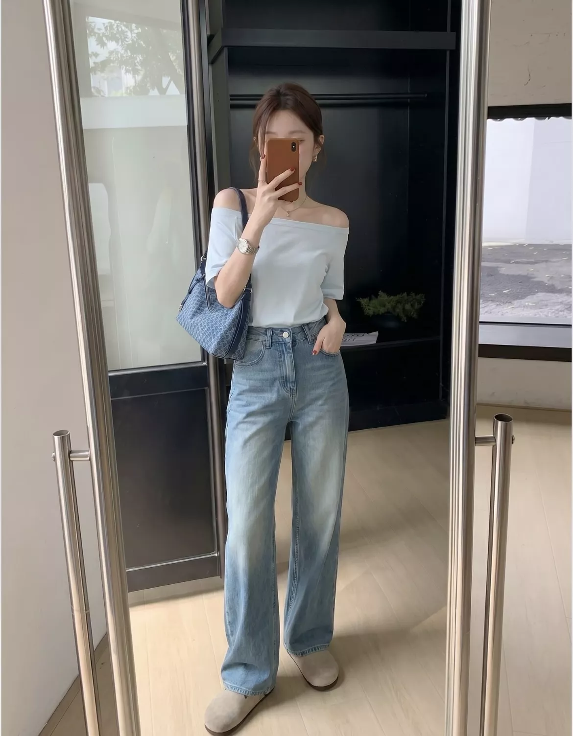 디소나 자카드 패턴 언더암 백 상세 이미지 54