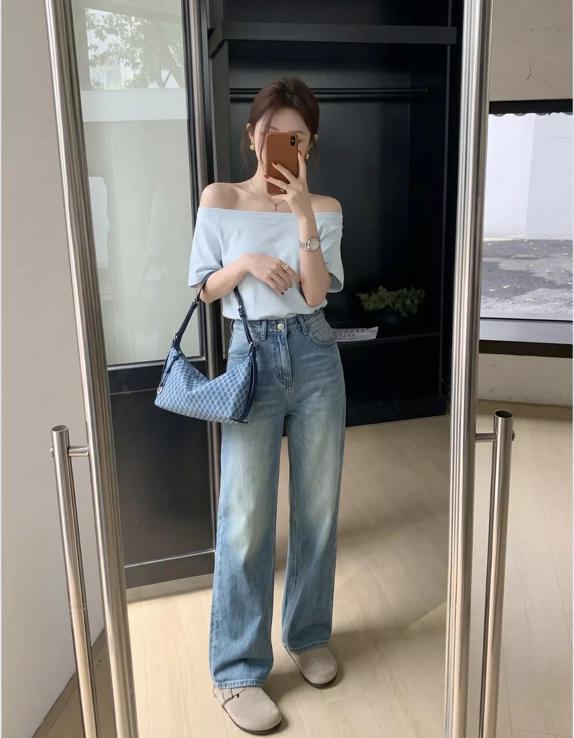 디소나 자카드 패턴 언더암 백 상세 이미지 53