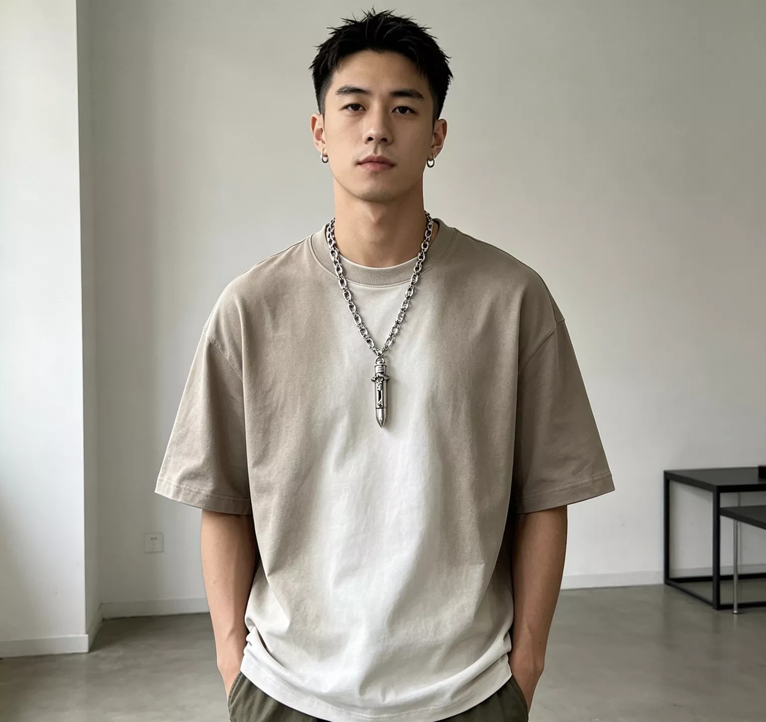 발렌시아가 빈티지 무드 체인 장식 네크리스 상세 이미지 6