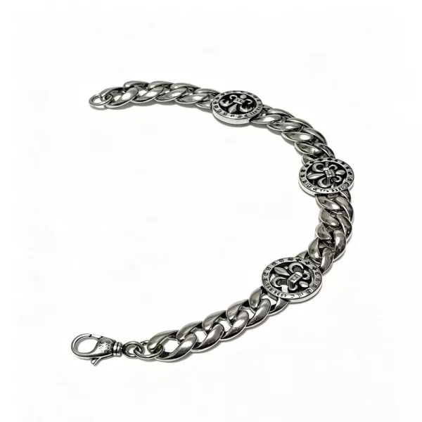 크롬하츠 빈티지 십자가 포인트 체인 주얼리