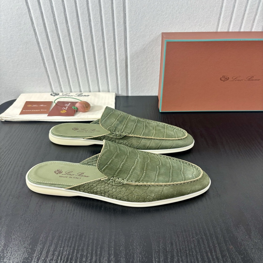로로피아나 남성 캐주얼 뮬 슈즈