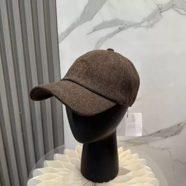 브루넬로쿠치넬리 헤링본 패턴 베이스볼 캡