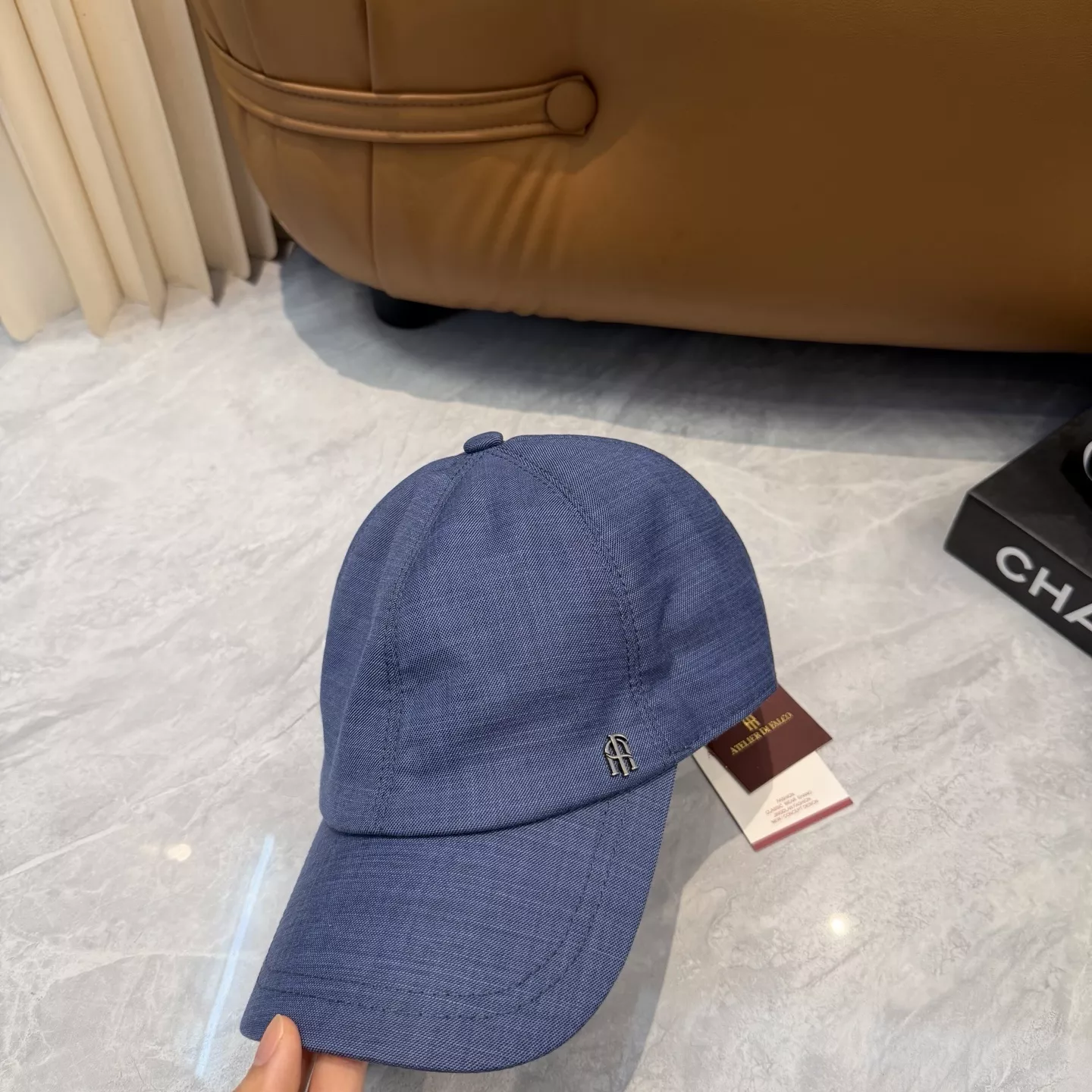 아틀리에디팔코 린넨 캐주얼 야구모자 상세 이미지 2
