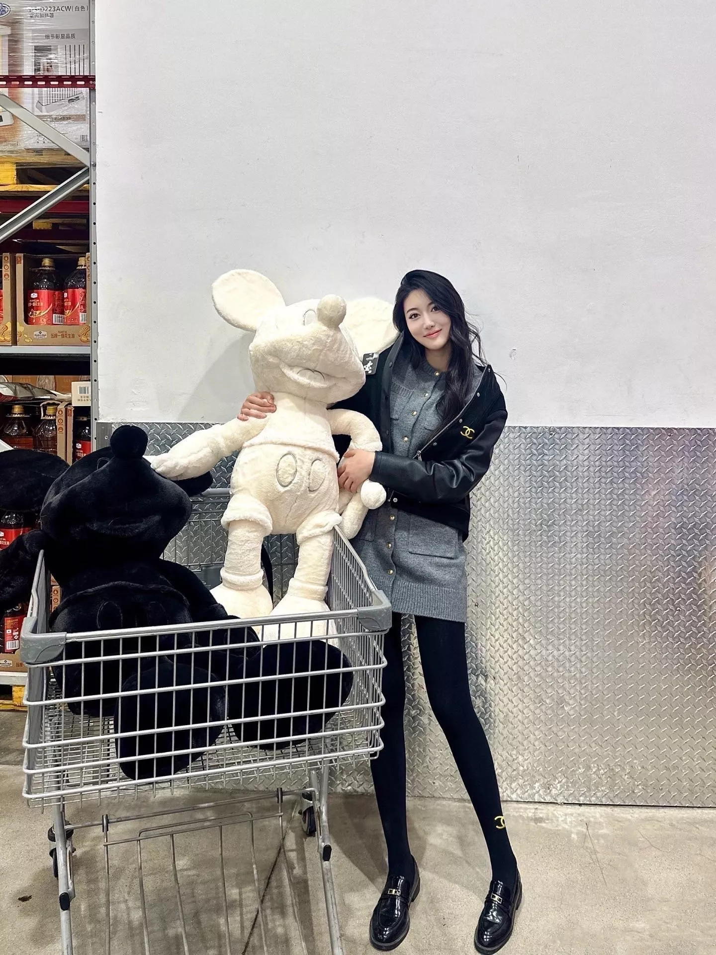 샤넬 리브 코튼 팬티 스타킹 상세 이미지 3