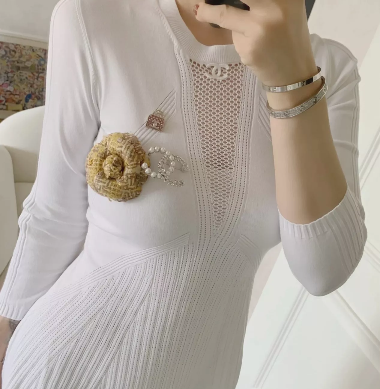 샤넬 멀티 모티브 이어링 상세 이미지 28
