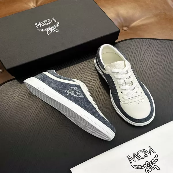 엠씨엠 스카이스트림 큐빅 모노그램 자카드 스니커즈