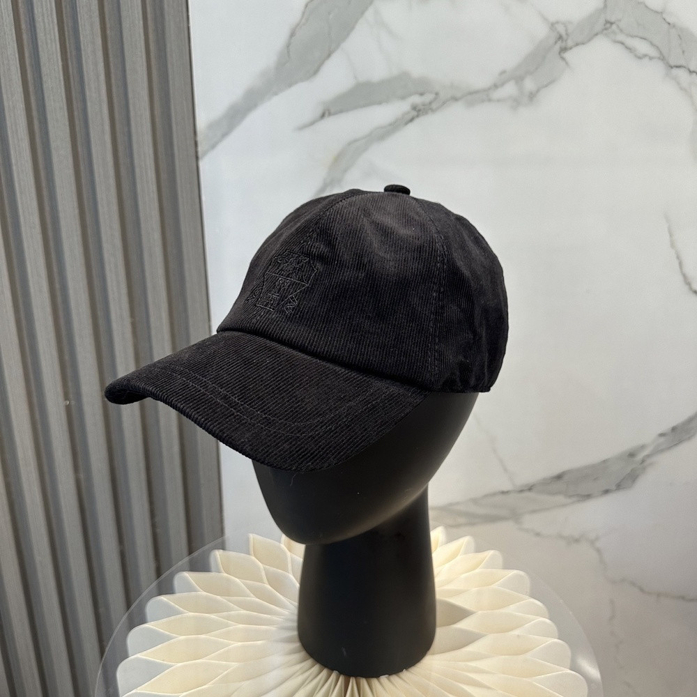 브루넬로쿠치넬리 코듀로이 베이스볼 캡