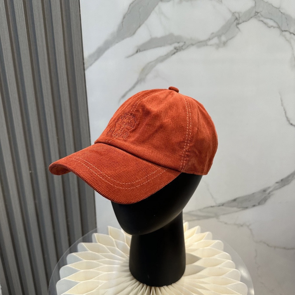 브루넬로쿠치넬리 코듀로이 베이스볼 캡