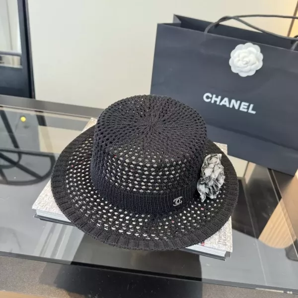 샤넬 니트 조직 포인트 모자