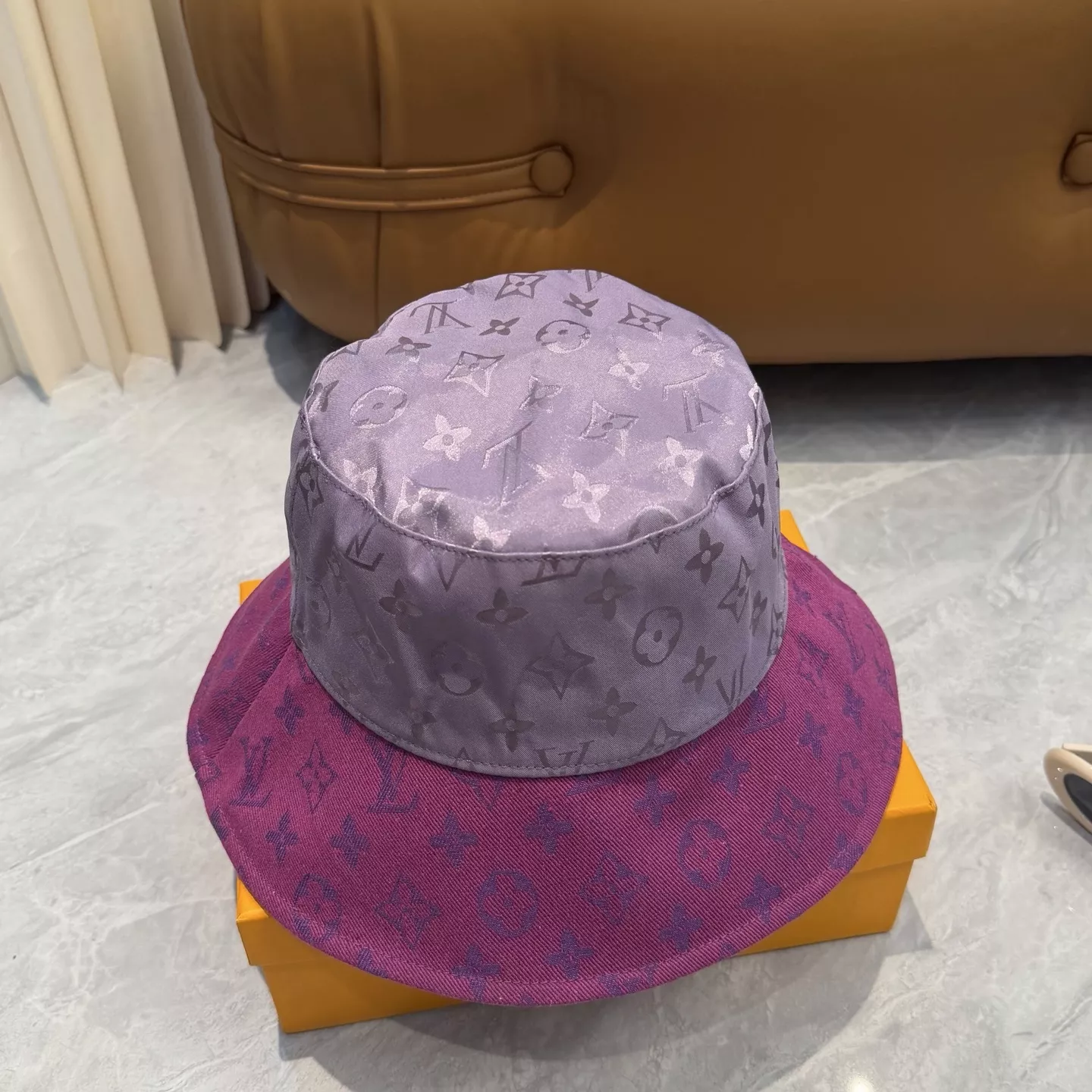 루이비통 배색 포인트 클래식 모자 상세 이미지 5