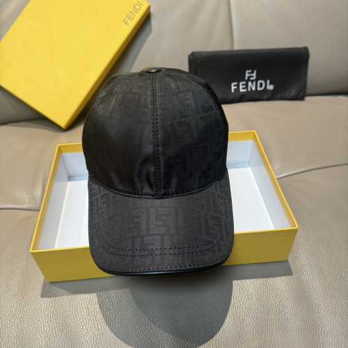 펜디 더블 에프 자카드 베이스볼 캡