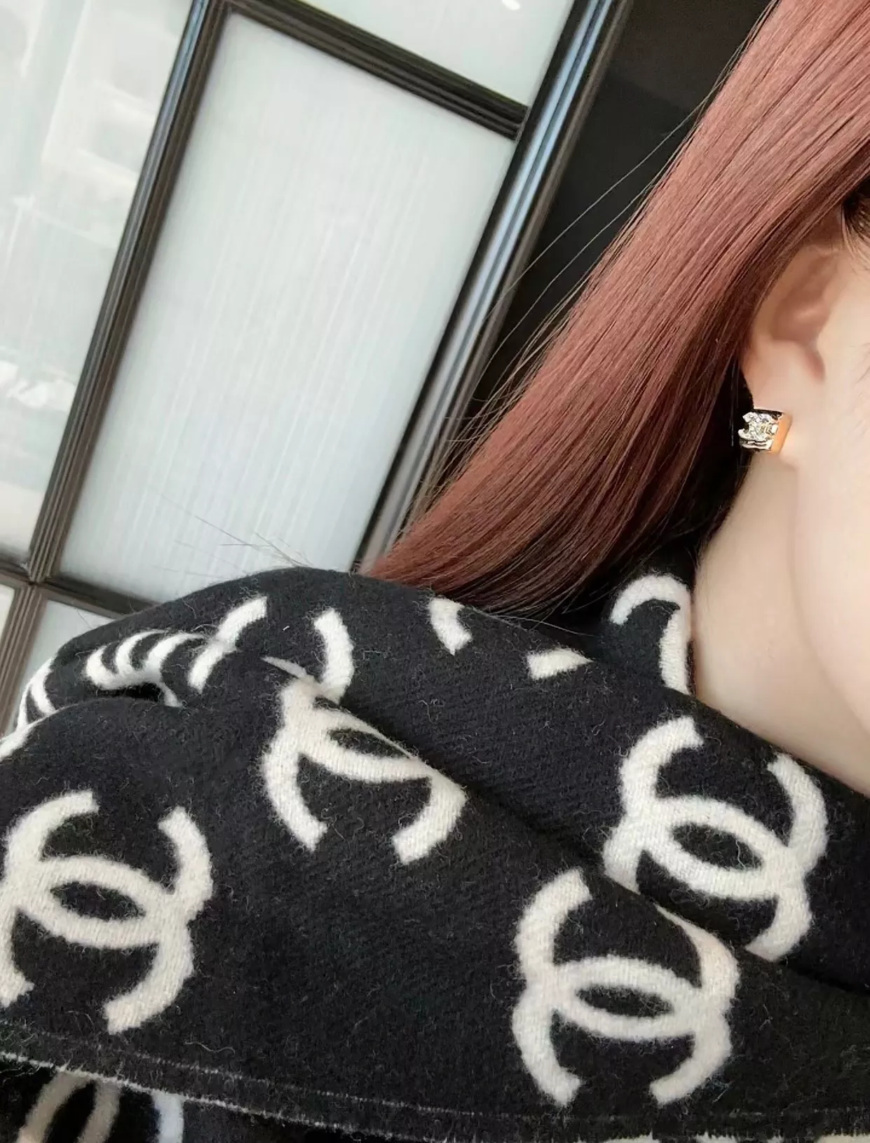 샤넬 미니 스퀘어 이어 스터드 상세 이미지 19
