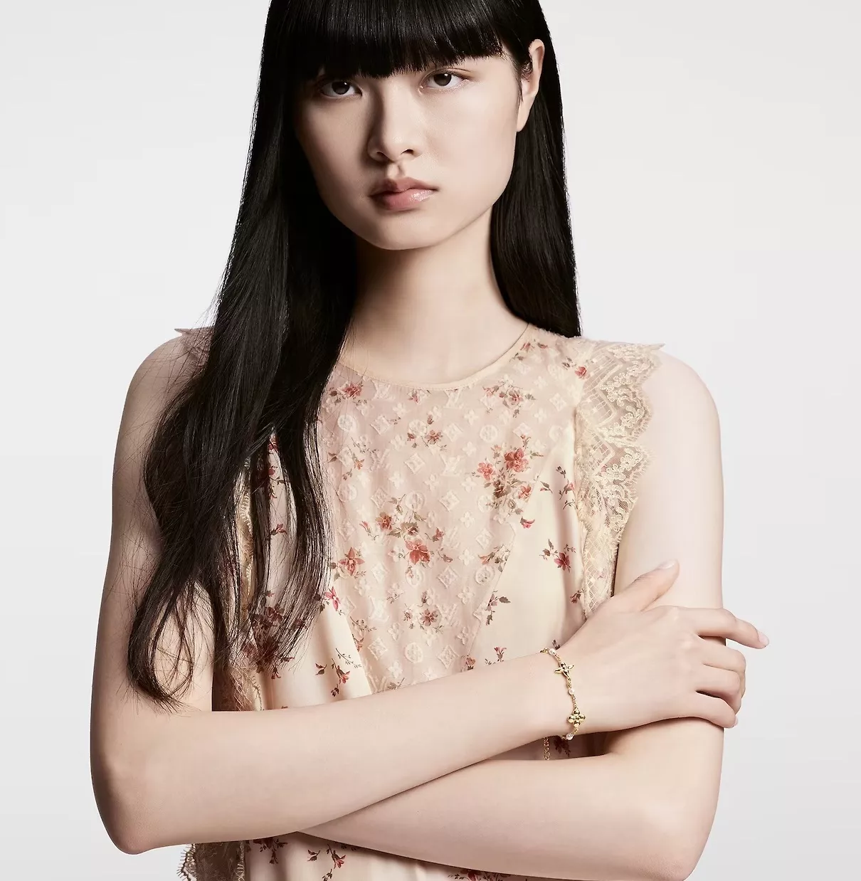 루이비통 플라워 진주 체인 브레이슬릿 상세 이미지 17