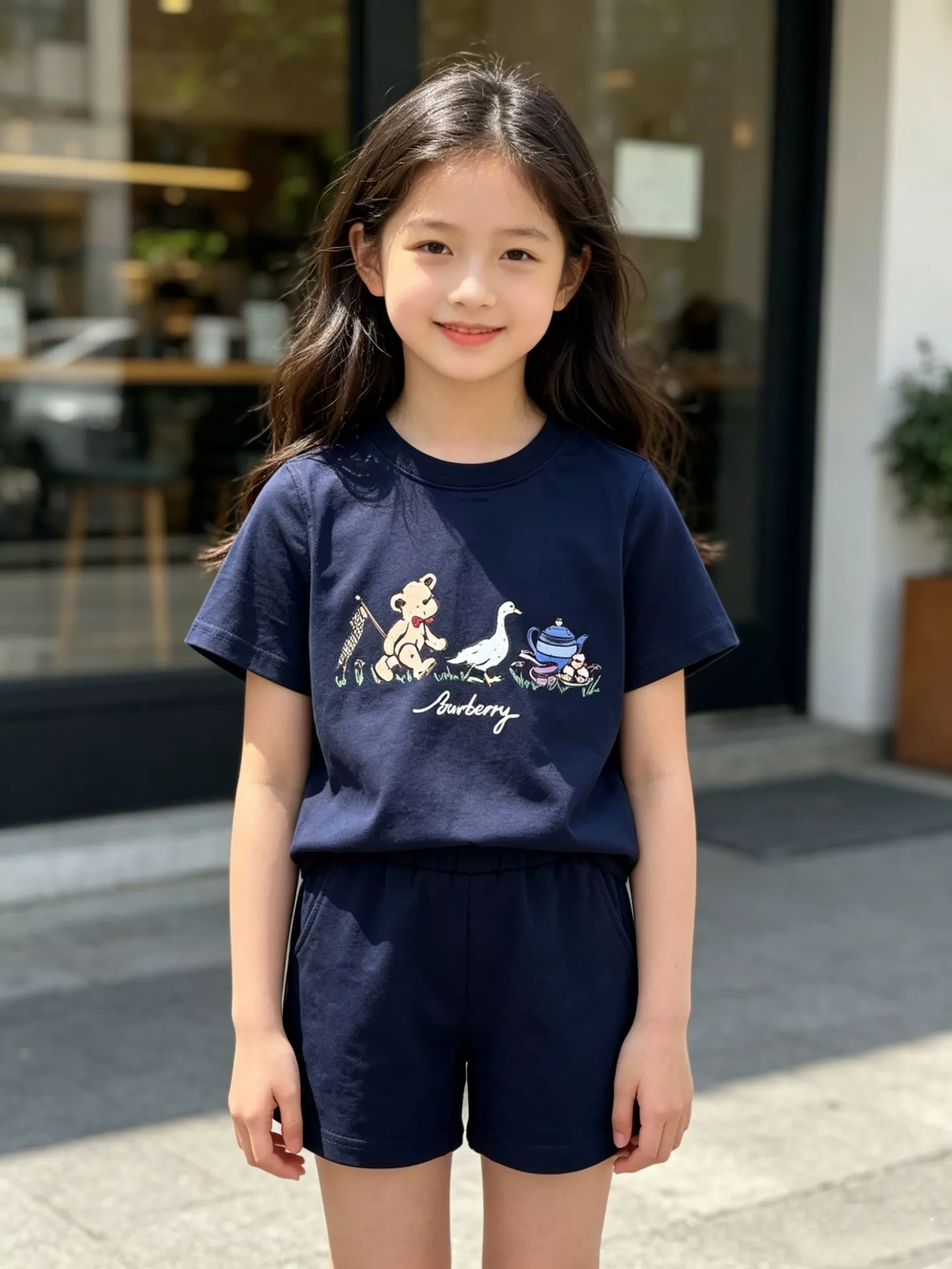 버버리 테디베어 티파티 프린트 아동 티셔츠 상세 이미지 24