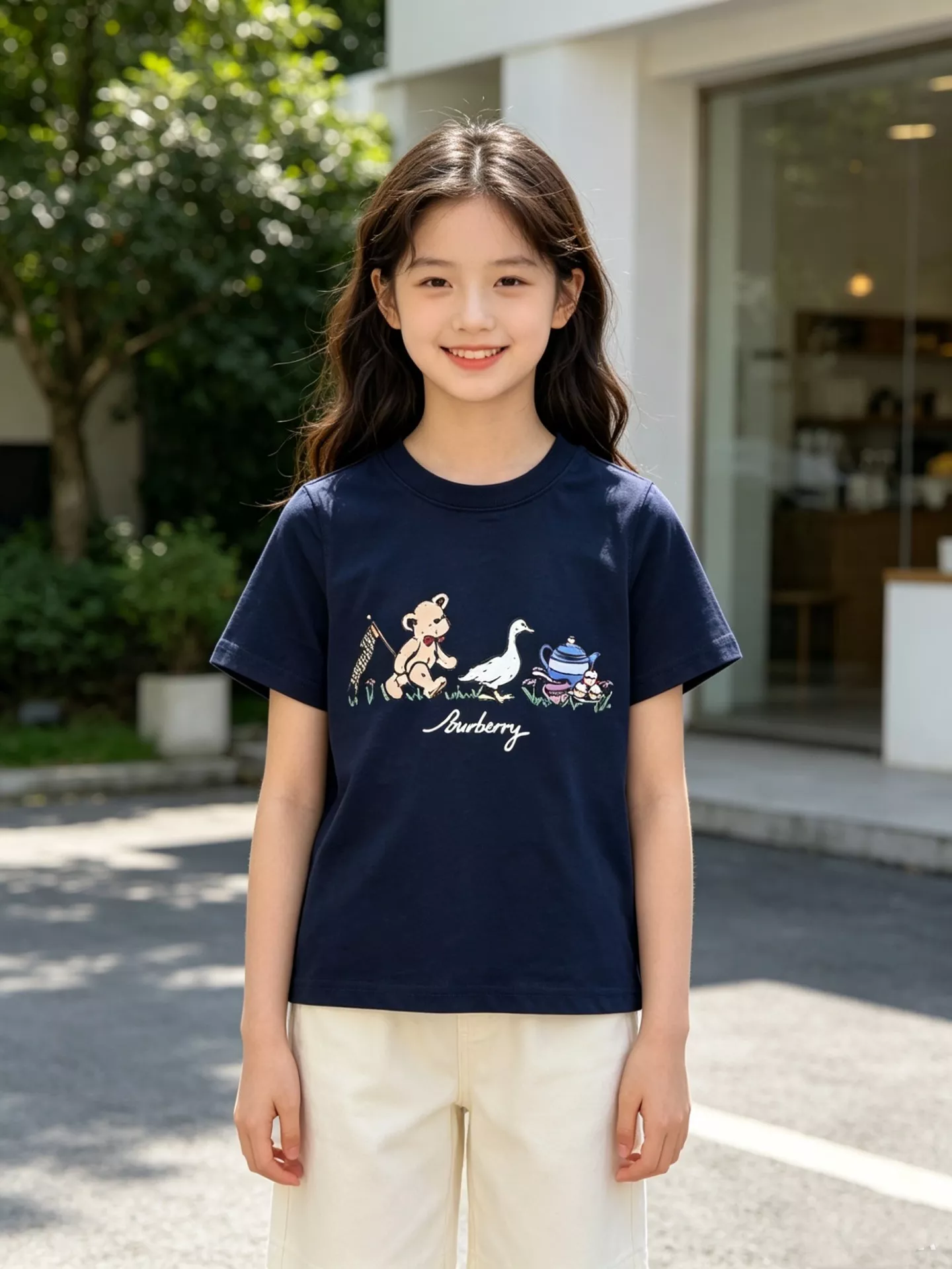 버버리 테디베어 티파티 프린트 아동 티셔츠 상세 이미지 25