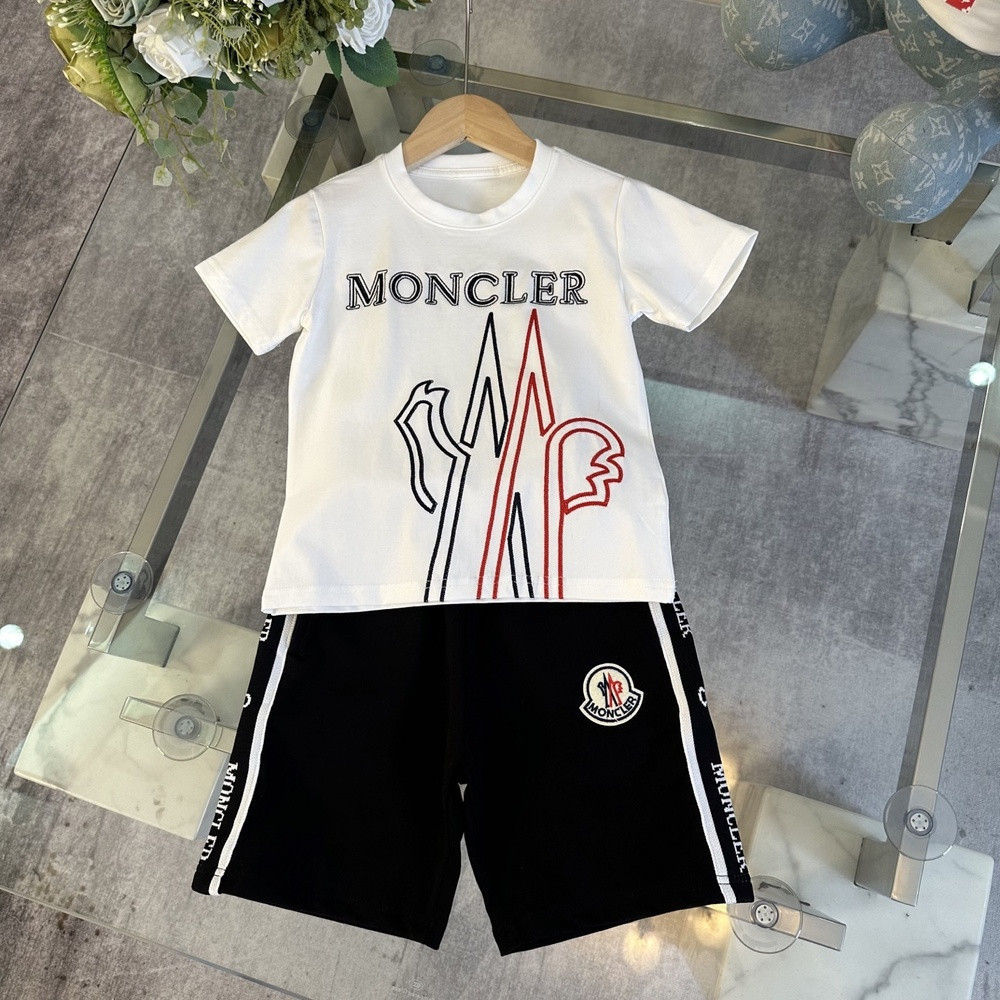 몽클레어 키즈 코튼 반소매 상하복