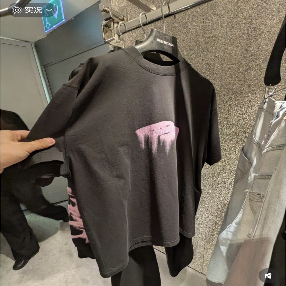 발렌시아가 아동 반팔 상의