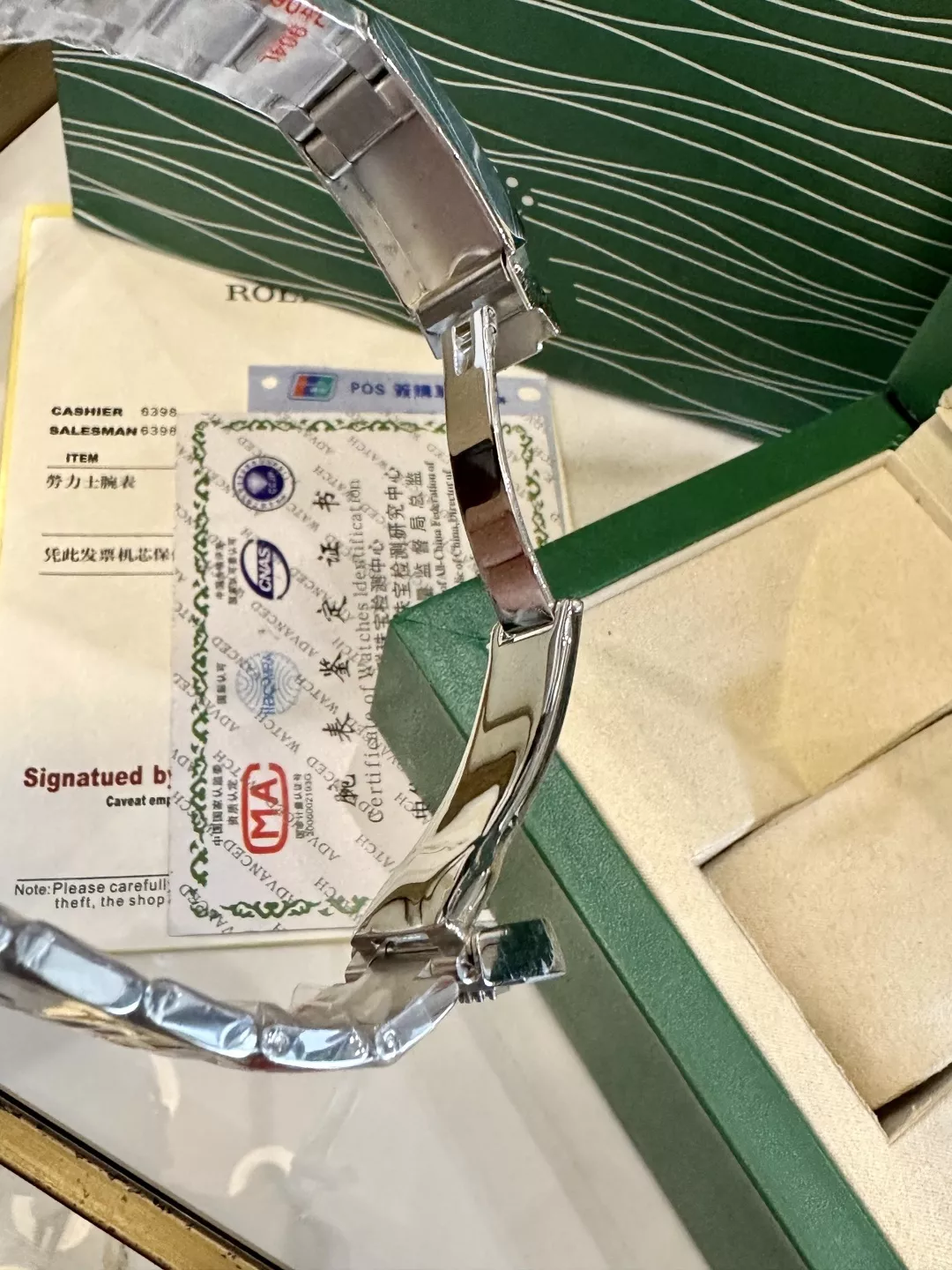롤렉스 블루 베젤 포인트 메탈 손목시계 상세 이미지 7