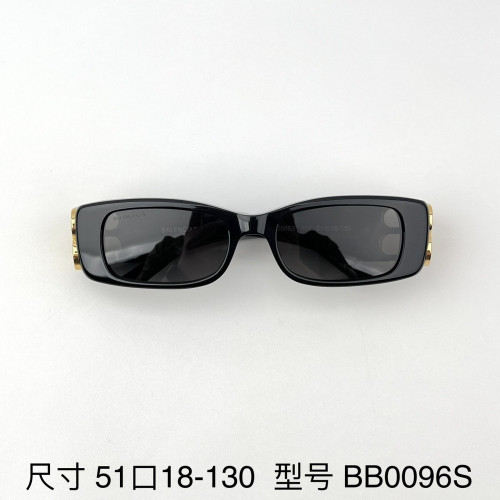 발렌시아가 슬림 직사각 선글라스