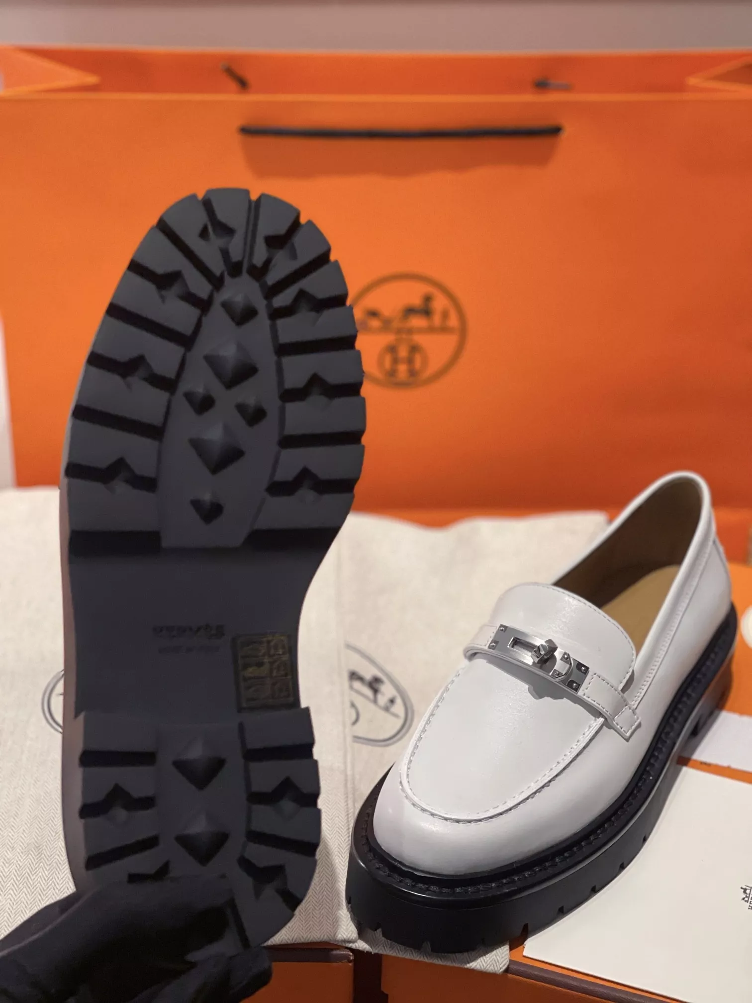 에르메스 켈리 버클 포인트 퍼 로퍼 상세 이미지 9