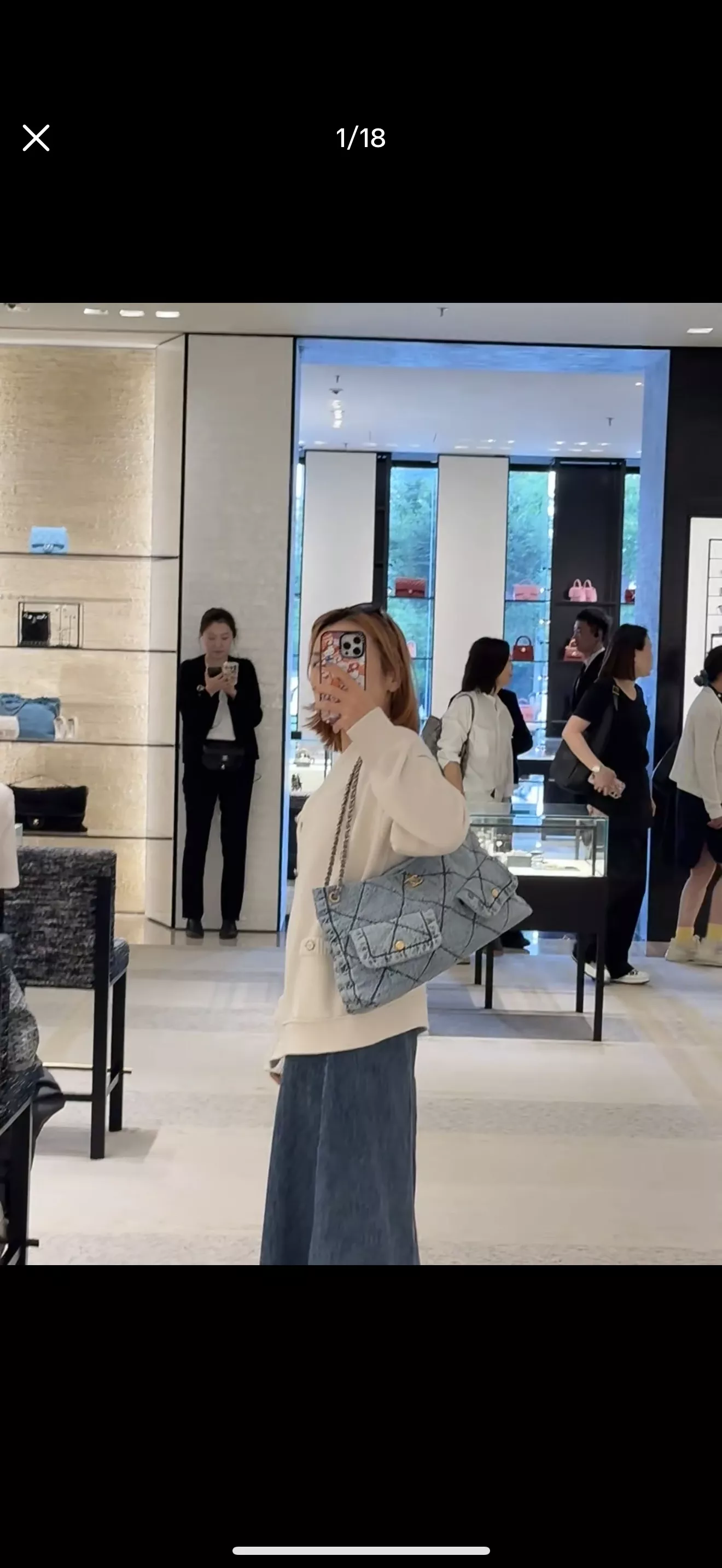샤넬 데님 플랩 숄더 스타일 백 상세 이미지 21