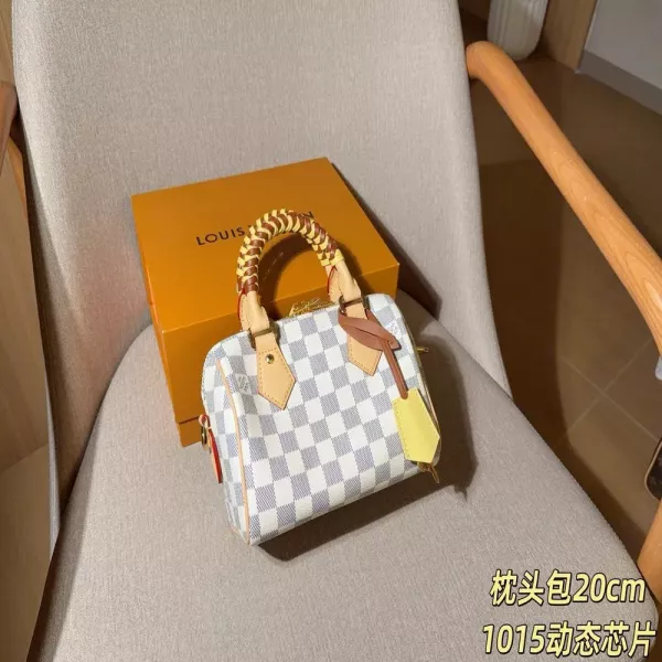 루이비통 화이트 다미에 패턴 스피디 20 백