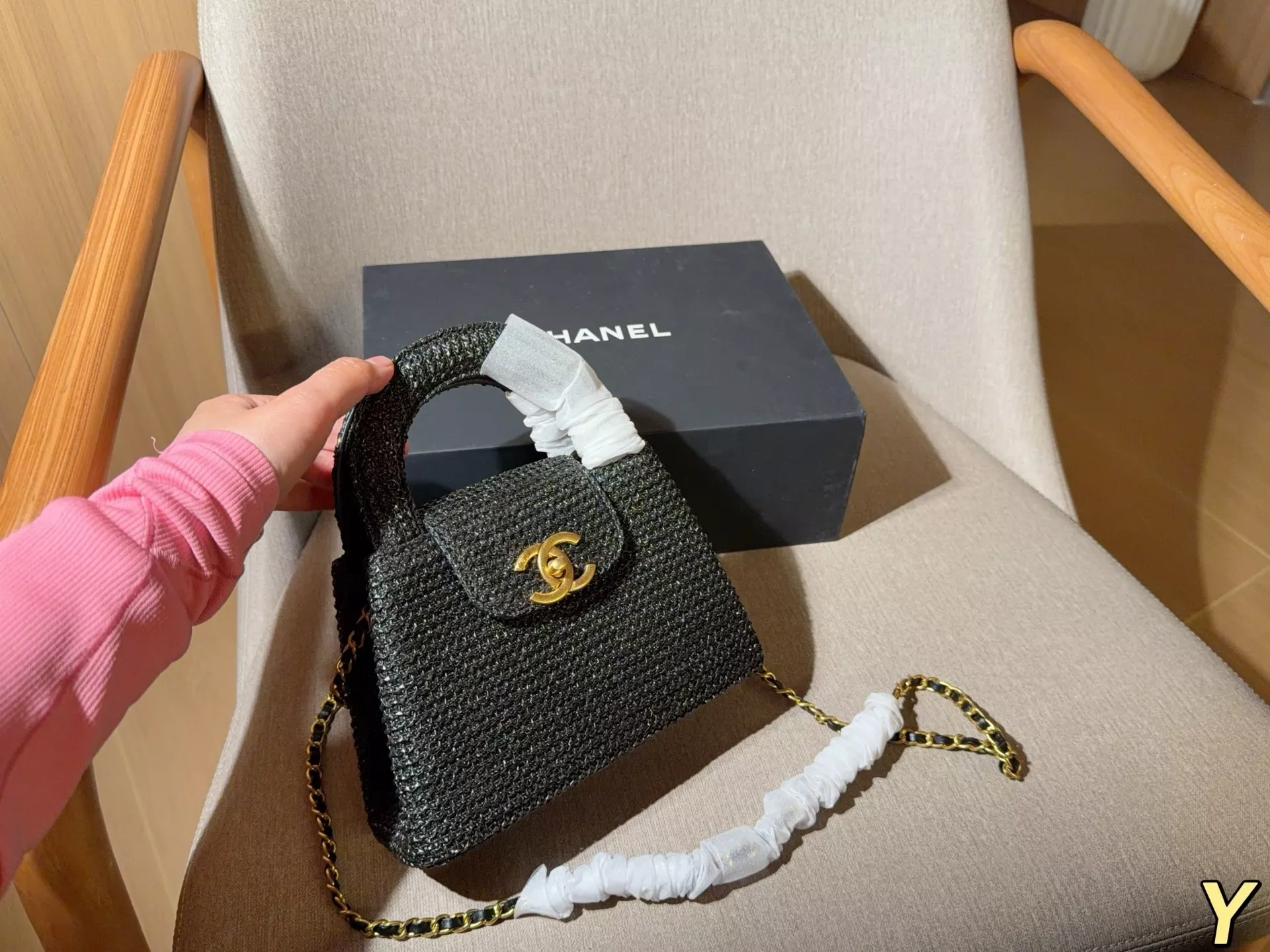 샤넬 켈리 스타일 체인 핸드백 상세 이미지 2