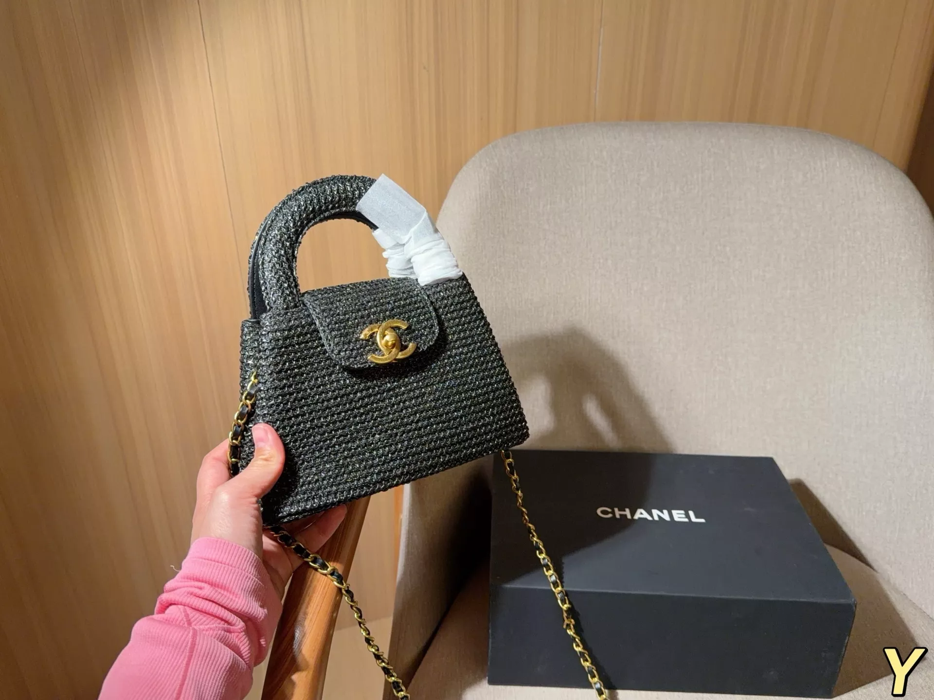 샤넬 켈리 스타일 체인 핸드백 상세 이미지 3