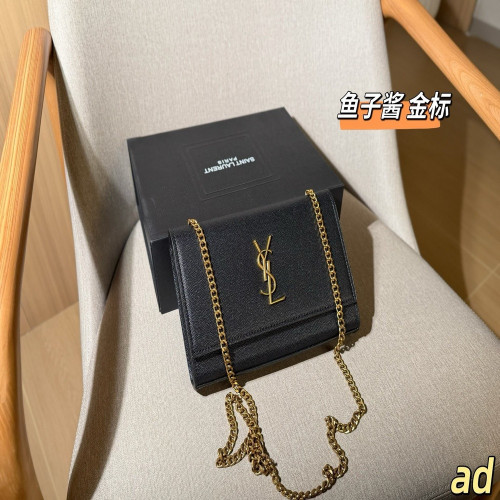 입생로랑 캐비어 체인 숄더 백