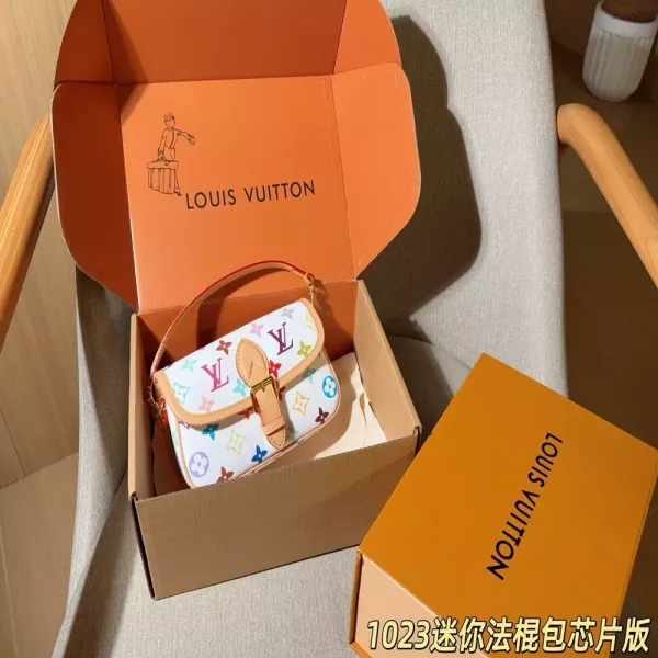 루이비통 미니 다이앤 화이트 멀티컬러 숄더백