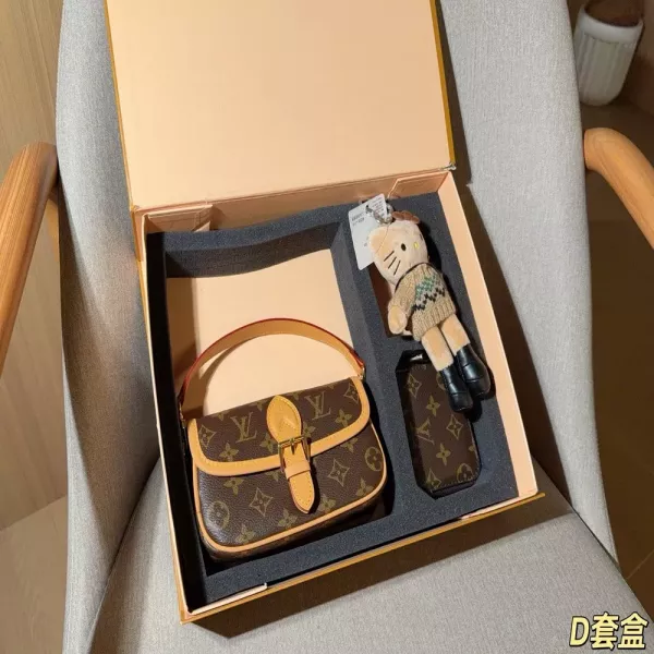 루이비통 미니 바게트 스타일 숄더백 세트