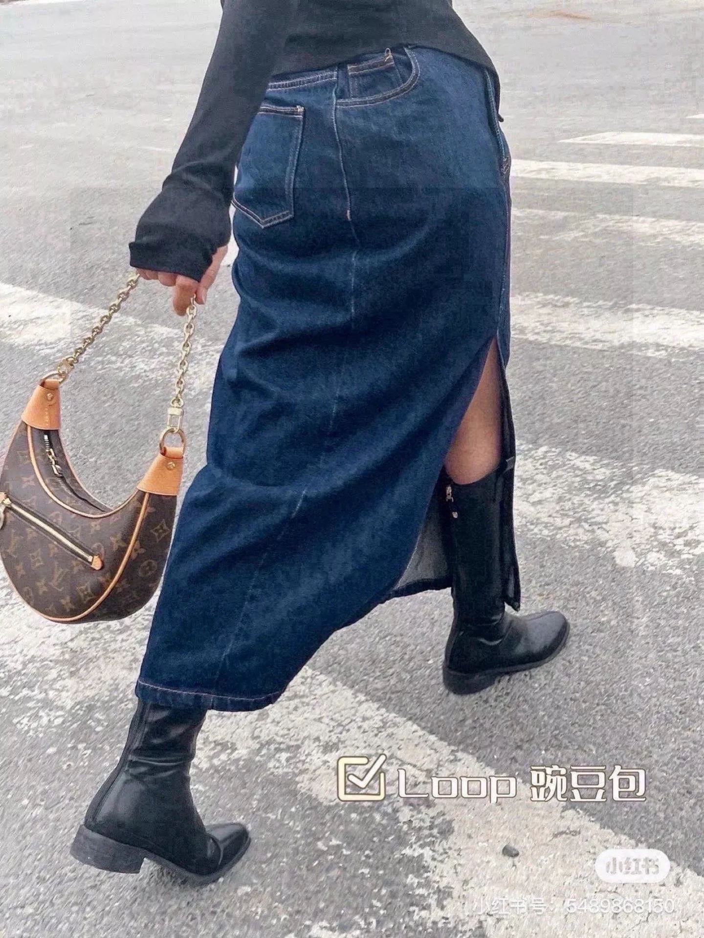 루이비통 루프 라인의 겨드랑이 스타일 가방 세트 상세 이미지 12