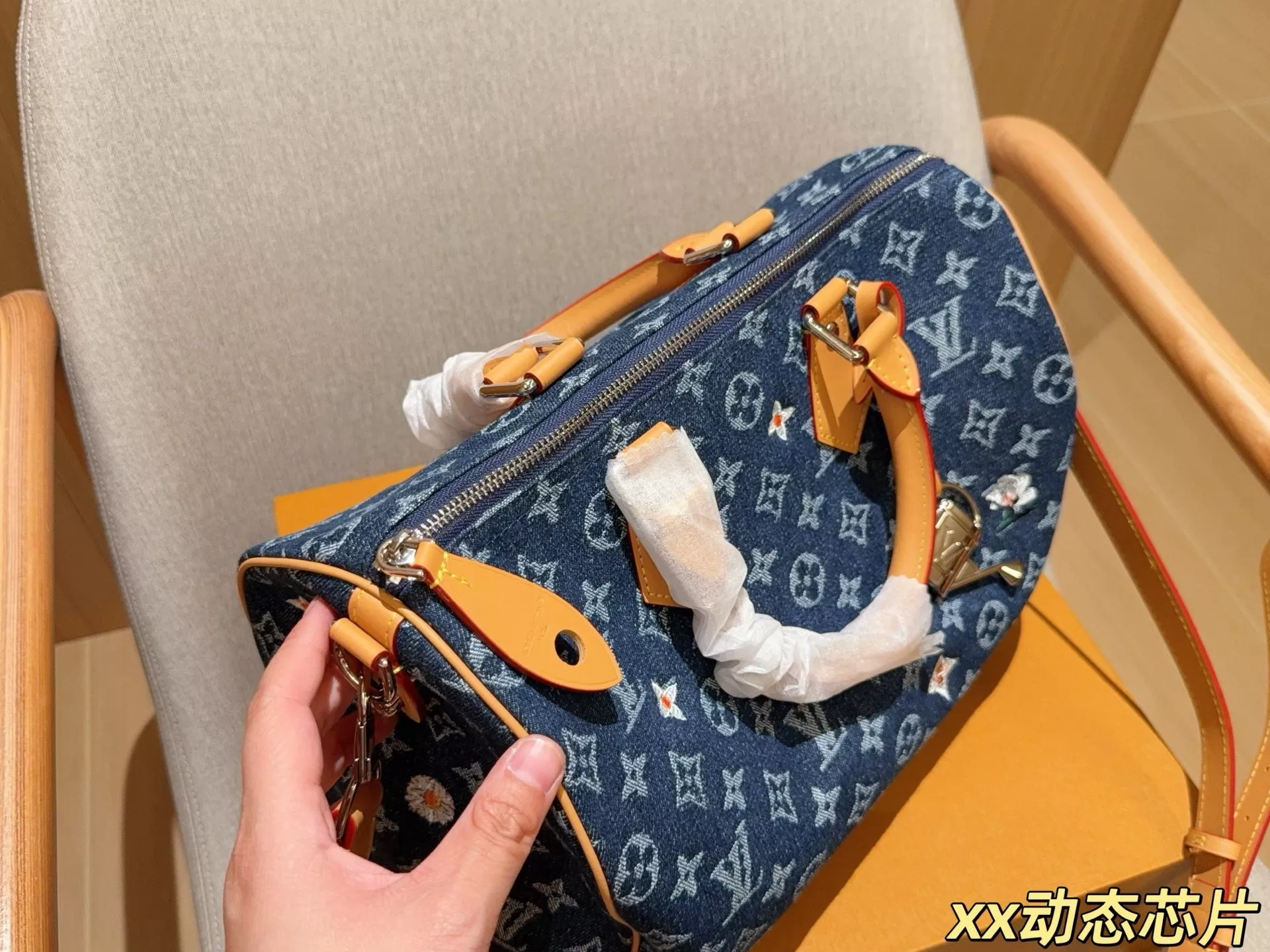 루이비통 클래식 데님 모노그램 여행 가방 상세 이미지 7