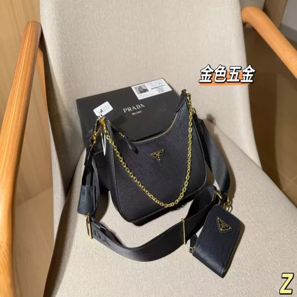 프라다 리에디션 사피아노 삼합일 핸드백