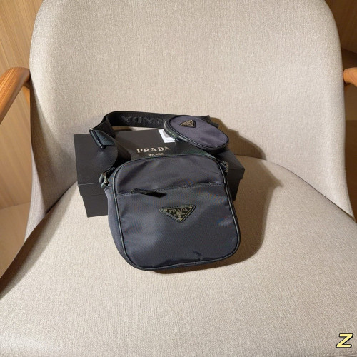 프라다 나일론 방수 원단 삼합 카메라 가방