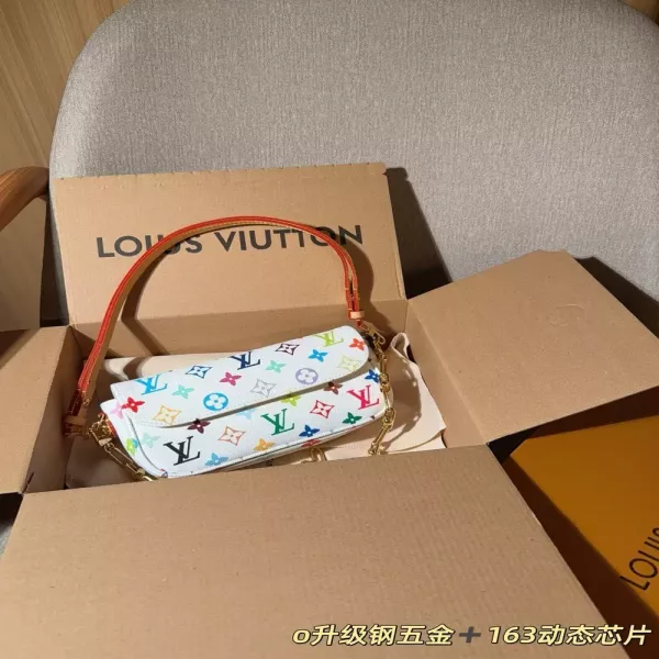 루이비통 화이트 멀티컬러 숄더 스타일 백