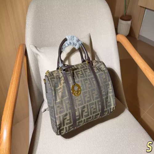 펜디 캔버스 보스턴 스타일 백