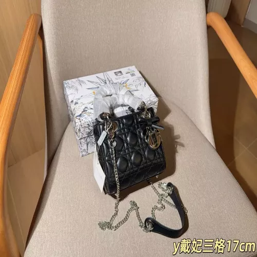 디올 클래식 리본 장식 레이디 무드 백