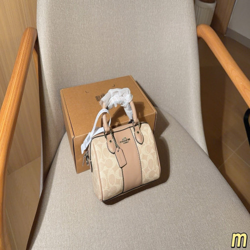 코치 미니 로완 배색 필로우 백